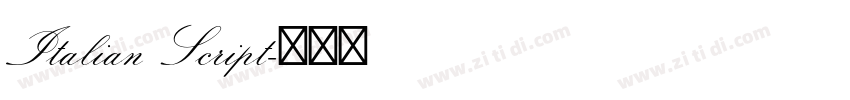 Italian Script字体转换